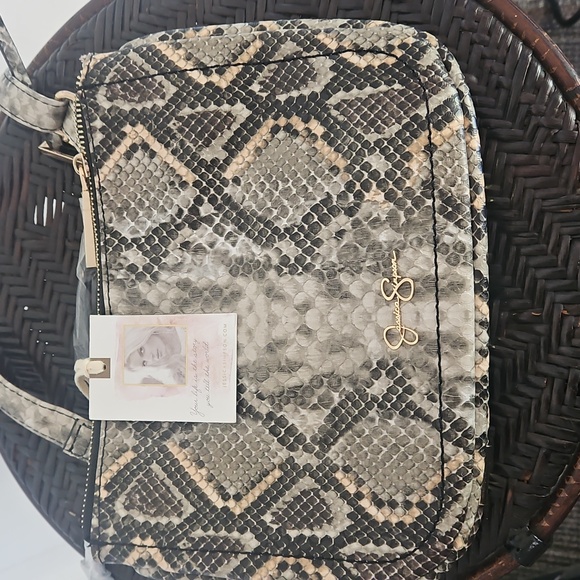 Jessica Simpson Faux Python Snakeskin Crossbody Purse NEW NWT - Picture 1 of 13